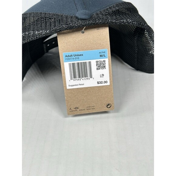 Size M/L Nike Jordan Rise Structured Jumpman Trucker Hat Cap FZ0774-010 NWT - Picture 6 of 6